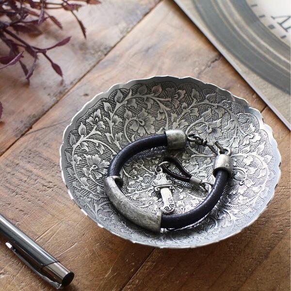 トレイ おしゃれ 小物入れ アンティーク調 小物置き トレー 真鍮 ブラス プレート アクセサリート...