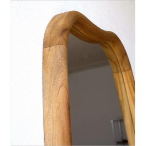 鏡 壁掛けミラー ウォールミラー おしゃれ 木...の詳細画像5