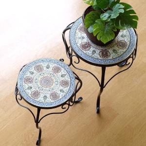 シリック 家具 スタンド フラワースタンド 花台 大理石天板 220