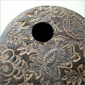 花瓶 花びん 陶器 花器 一輪挿し フラワーベ...の詳細画像2