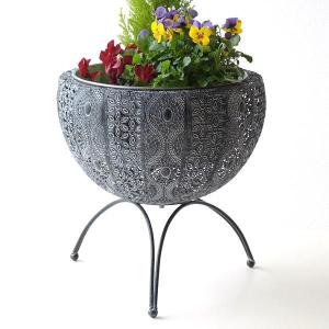 鉢カバー プランターカバー おしゃれ アイアン アンティーク 鉢