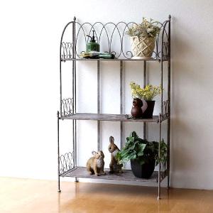 アイアン 4段シェルフ オープンラック アイアンラック ウィズリー