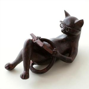 御影石(黒)猫の影彫り置物 黒猫の置き物 黒御影石 猫 ねこ ネコ ぬこ 子猫 小猫 黒猫 クロネコ