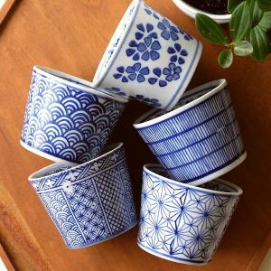 蕎麦猪口【骨董品】山水文染付 2コセット : アンティークフォンデュ