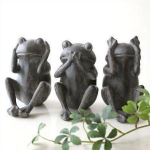 カエル 置物 大きい ブリキ 蛙 グッズ プランター 雑貨 ガーデン 庭