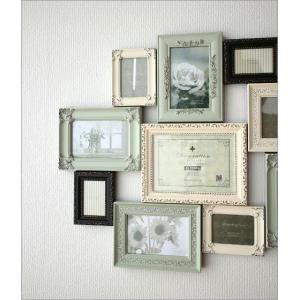 フォトフレーム 壁飾り アンティーク かわいい 多面 壁飾 壁掛 デジタルフォトフレーム 写真立て クラシック 写真立て フォトフレーム Uwr9109 ギギリビング ヨーロピアン 北欧 複数 おしゃれ かわいい ファミリーフォトフレーム１０ウィンドー 壁掛け