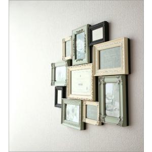 フォトフレーム 壁飾り アンティーク かわいい 多面 壁飾 壁掛 デジタルフォトフレーム 写真立て クラシック 写真立て フォトフレーム Uwr9109 ギギリビング ヨーロピアン 北欧 複数 おしゃれ かわいい ファミリーフォトフレーム１０ウィンドー 壁掛け