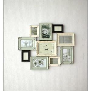 フォトフレーム 壁飾り アンティーク かわいい 多面 壁飾 壁掛 デジタルフォトフレーム 写真立て クラシック 写真立て フォトフレーム Uwr9109 ギギリビング ヨーロピアン 北欧 複数 おしゃれ かわいい ファミリーフォトフレーム１０ウィンドー 壁掛け