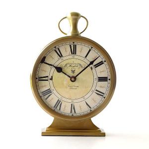 置き時計 置時計 おしゃれ アナログ かわいい クラシック アンティーク調 アンティークなゴールドの置き時計｜gigiliving