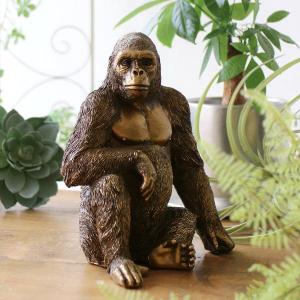 ま〜やん ゴリラ 91cm ゴールド オブジェ 置物 コング ゴリラ 91cm ゴールド オブジェ 特大 置物 コング オーナメント