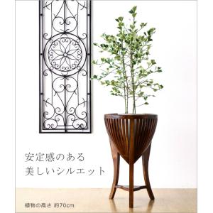 花台 木製 フラワースタンド 玄関 室内 おし...の詳細画像1