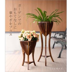 花台 木製 フラワースタンド 玄関 室内 おし...の詳細画像5