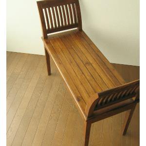 ベンチ 木製ベンチ 椅子 無垢 天然木 チークチェア