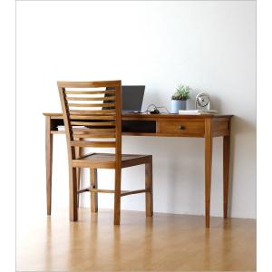 デスク 机 木製 パソコンデスク シンプル お...の詳細画像1