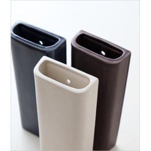 花瓶 壁掛け 一輪挿し 半磁器 陶器 萬古焼 ...の詳細画像3