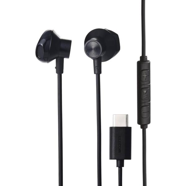 エレコム イヤホン Type-C 有線 インナーイヤー セミオープン 高耐久ケーブル 断線しにくい ...