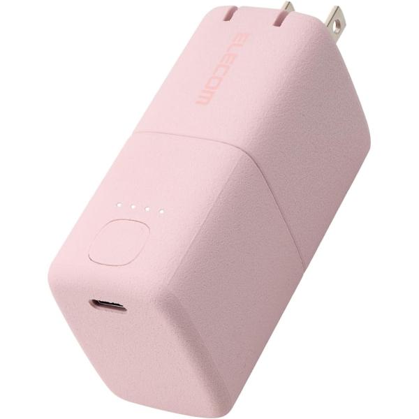 エレコム モバイルバッテリー 5000mAh AC時30W 20W コンセント一体型 Type-C ...