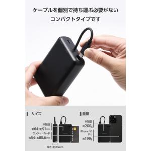 エレコム モバイルバッテリー リチウムイオン電...の詳細画像2