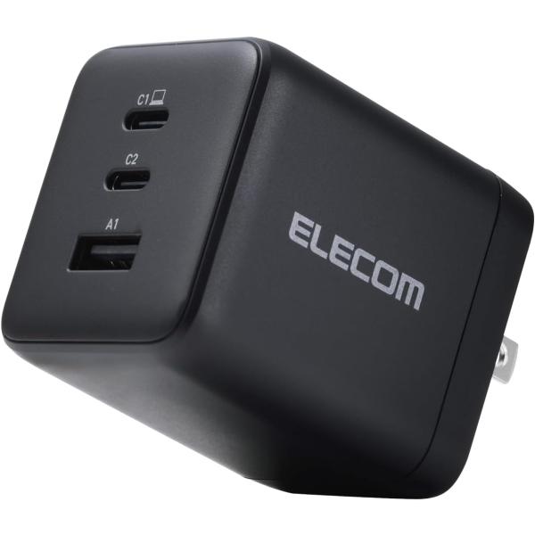エレコム 充電器 100W 3ポート USB-C×2 USB-A×1 USB PD対応 スイング式プ...