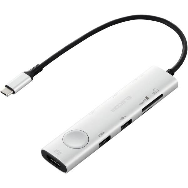 エレコム USB-C ハブ ドッキングステーション 8in1 PD対応 100W HDMI 4K60...