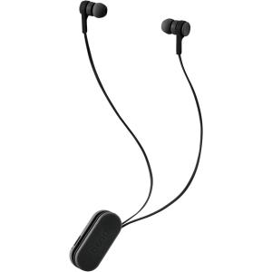 エレコム ワイヤレスイヤホン Bluetooth bund 巻き取りタイプ クリップ付き スモークブラック LBT-HPC17BK｜Gikstore
