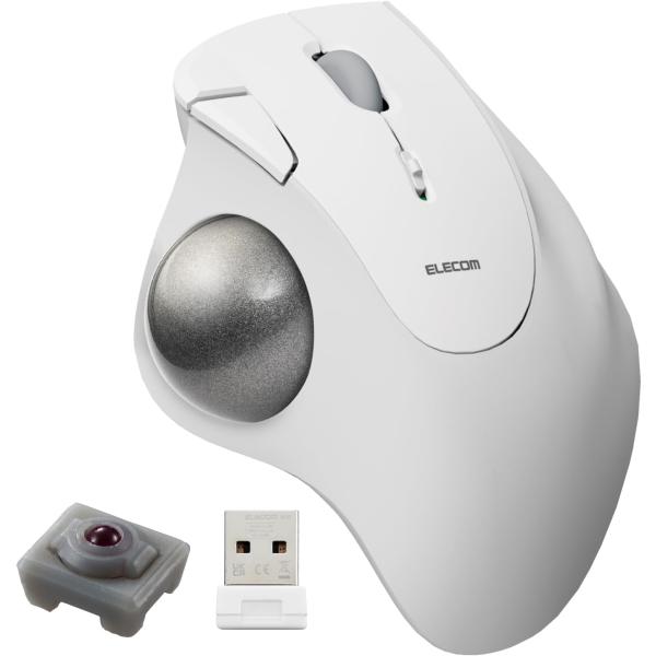 エレコム ワイヤレス トラックボールマウス IST 無線2.4GHz 親指操作 36mmボール 人工...
