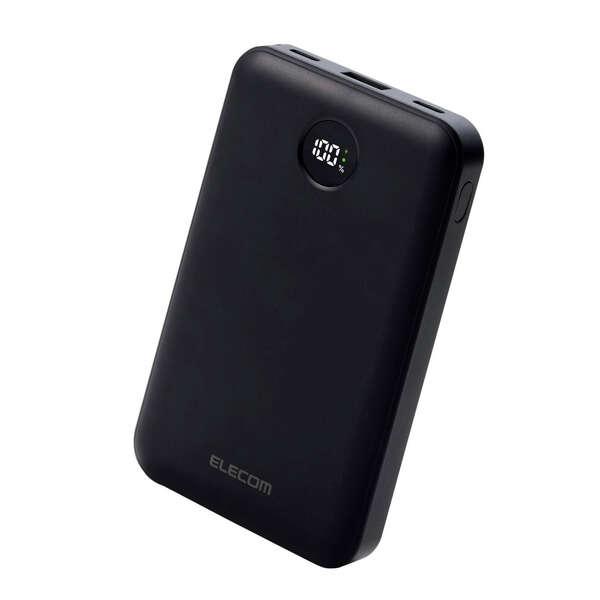 エレコム モバイルバッテリー 残量表示機能付き 10000mAh 22.5W リチウムイオン電池 残...