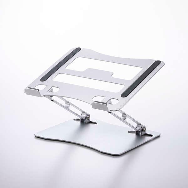 ノートPCスタンド 無段階調整 17.3インチ対応 角度高さ無段階調整 コンパクト ノートパソコンス...