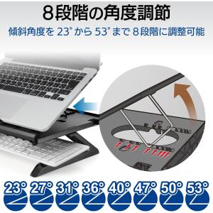エレコム ノートPCスタンド 折りたたみ 8段...の詳細画像2
