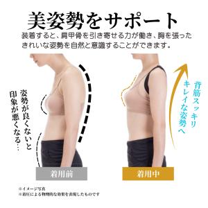 猫背矯正ベルト Lサイズ 姿勢矯正ベルト ヨガ...の詳細画像1
