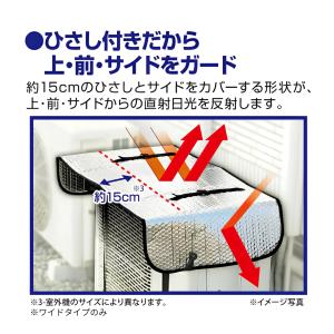 エアコン室外機カバー 室外機パネル 遮熱パネル...の詳細画像3