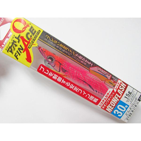 【未使用/未開封中古品】ヨーヅリ　アオリーQ フィンエース 3.0号 26.NRDR どんよりレッド...