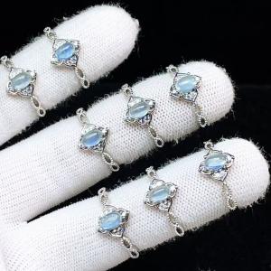 PROME 天然石 特別仕様品・限定品・再入荷不可・アクアマリン・白銅指輪・フリーサイズ・P10112