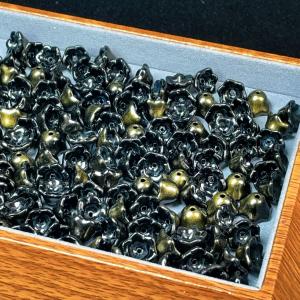 PROME 瑠璃 ガラス 桜 貫通孔 NO.P2140