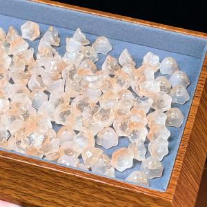 PROME 瑠璃 ガラス 桜 貫通孔 NO.P2147