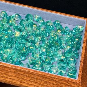 PROME 瑠璃 ガラス 桜 貫通孔 NO.P2154