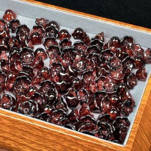 PROME 瑠璃 ガラス 桜 貫通孔 NO.P2155