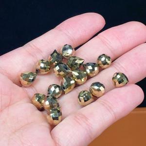 PROME 瑠璃 ガラス しずく 貫通孔 NO.P2165