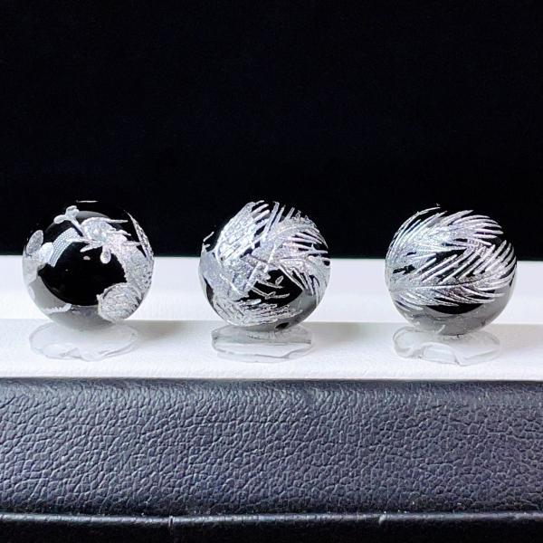 PROME・高品質・天然石・大人気・風水四神・オニキス・朱雀・12mm・貫通孔・彫刻品・パーツ 【南...