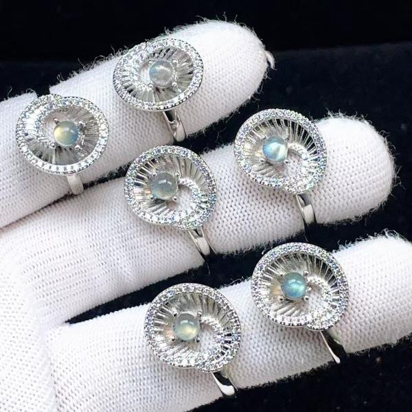 PROME 天然石・特別仕様品・限定品・再入荷不可・ラブラドライト・白銅（キュプロニッケル）製・指輪...