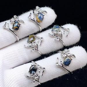 PROME 天然石・特別仕様品・限定品・再入荷不可・ピータサイト・白銅（キュプロニッケル）製・指輪・フリーサイズ・P6921