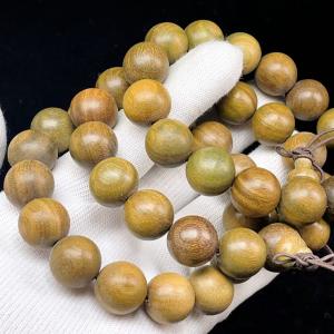 PROME 緑檀・15mm・アメリカ産・ブレスレット【当店の香木は人工香料添加はございません。】P6934