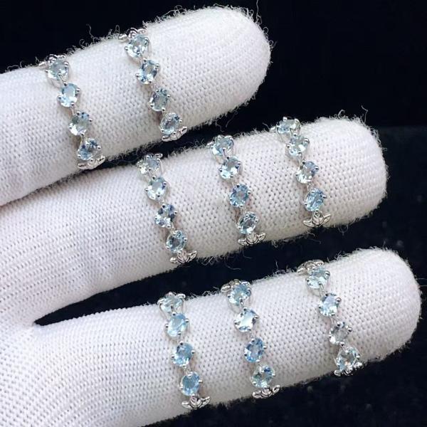 PROME 天然石 特別仕様品・限定品・再入荷不可・トパーズ・白銅指輪・フリーサイズ・P7190