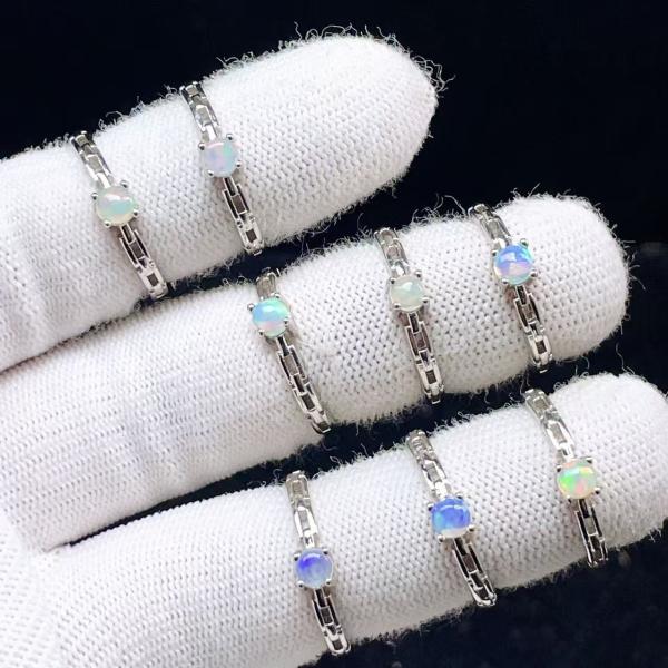 PROME 天然石 特別仕様品・限定品・再入荷不可・プレシャスオパール・白銅指輪・フリーサイズ・P7...