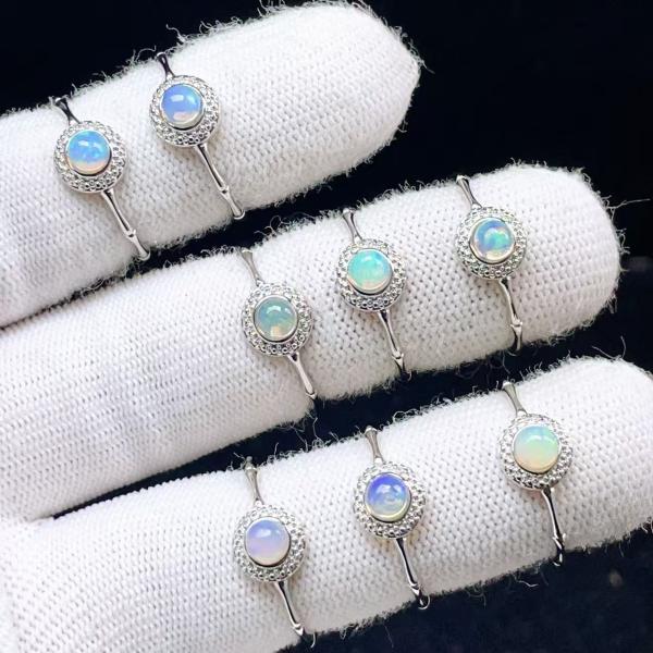 PROME 天然石 特別仕様品・限定品・再入荷不可・プレシャスオパール・白銅指輪・フリーサイズ・P7...