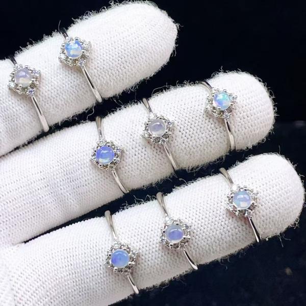 PROME 天然石 特別仕様品・限定品・再入荷不可・プレシャスオパール・白銅指輪・フリーサイズ・P7...
