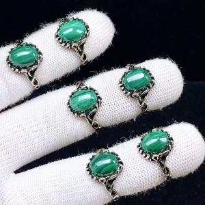 PROME 天然石 特別仕様品・限定品・再入荷不可・マラカイト・白銅指輪・フリーサイズ・P7637