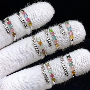 PROME 天然石 特別仕様品・限定品・再入荷不可・トルマリン・白銅指輪・フリーサイズ・P7736