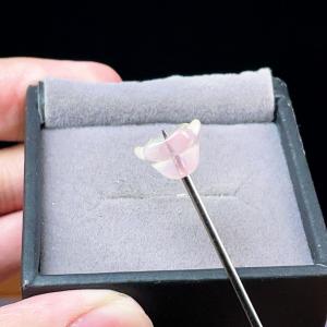 PROME 瑠璃 ガラス 桜 貫通孔 P9478の詳細画像5