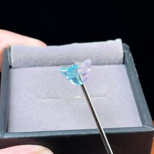 PROME 瑠璃 ガラス 桜 貫通孔 P9482の詳細画像4